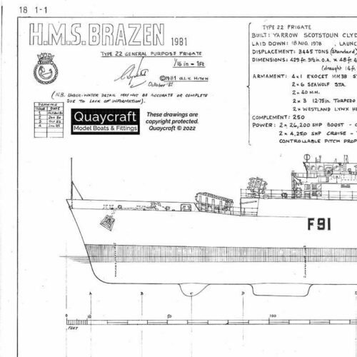 HMS Brazen 1981